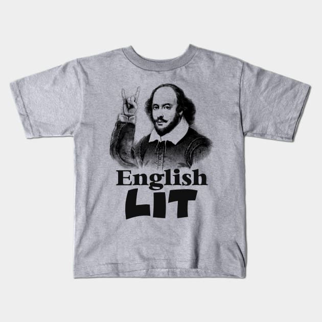 English LIT Kids T-Shirt by cedownes.design